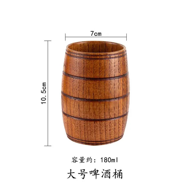 Wooden Big Belly Cups