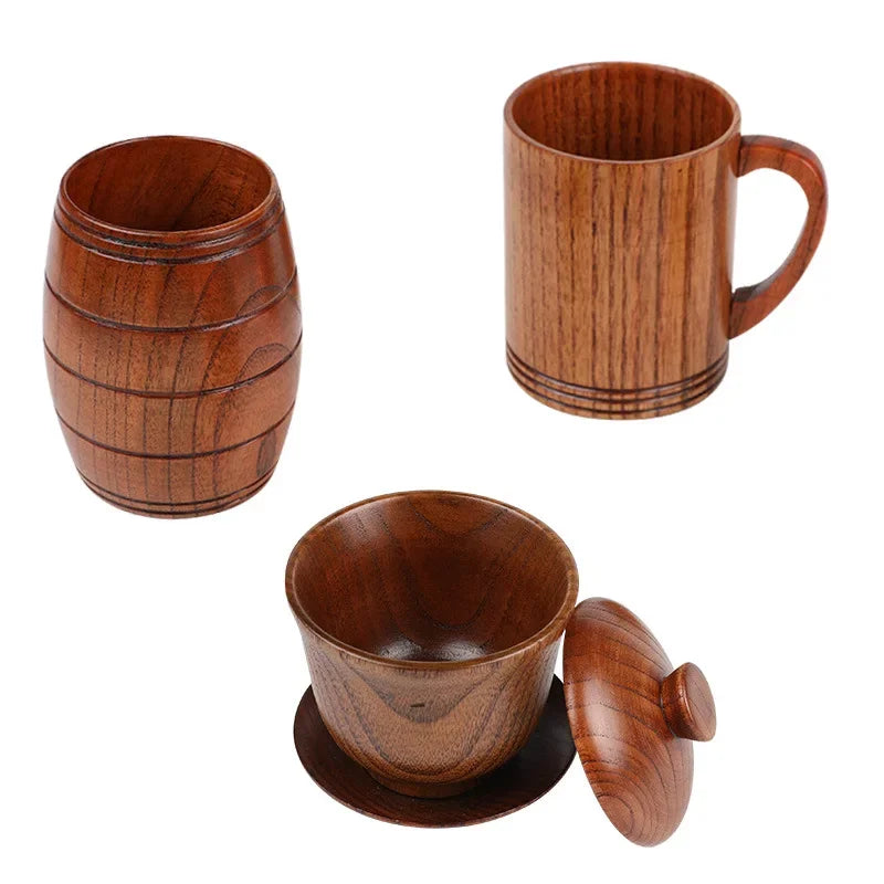 Wooden Big Belly Cups