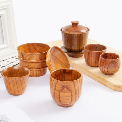 Wooden Big Belly Cups