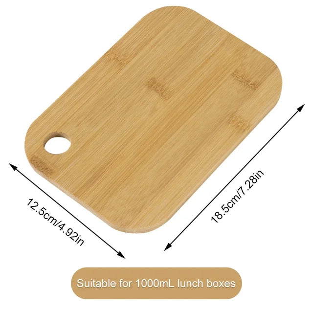 Tabla de cortar de madera portátil para acampar y hacer picnics