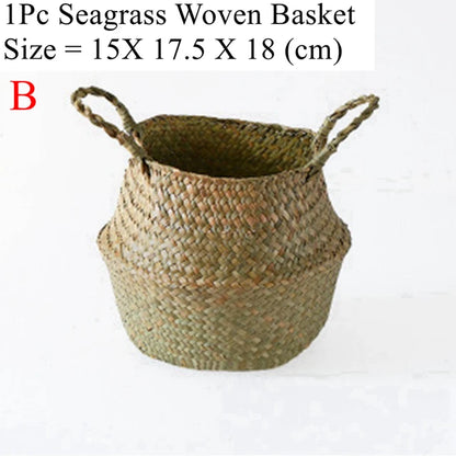 Seaweed Wicker Basket-Rattan